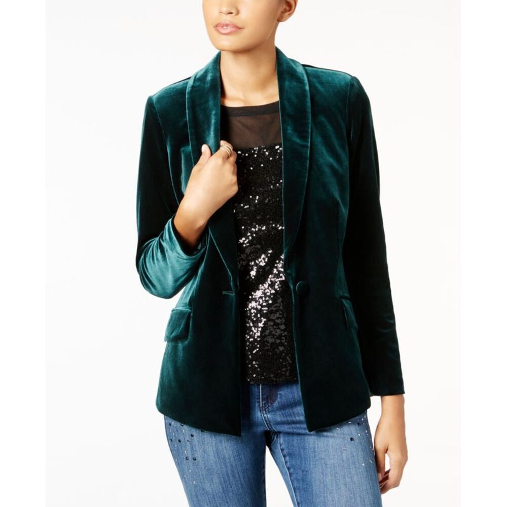 INC International Concepts Women's Velvet Blazer